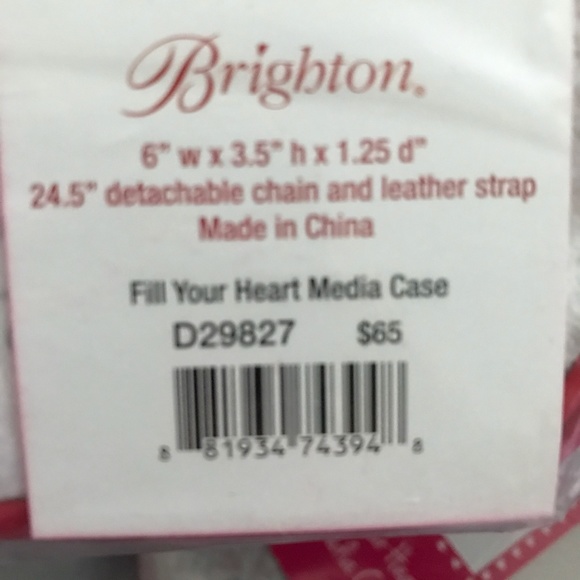 Brighton small heart covered media case purse - Picture 4 of 5